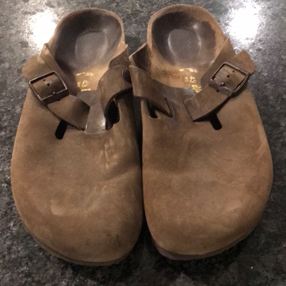 Birkenstock Boston Clog, Tan, Size 43